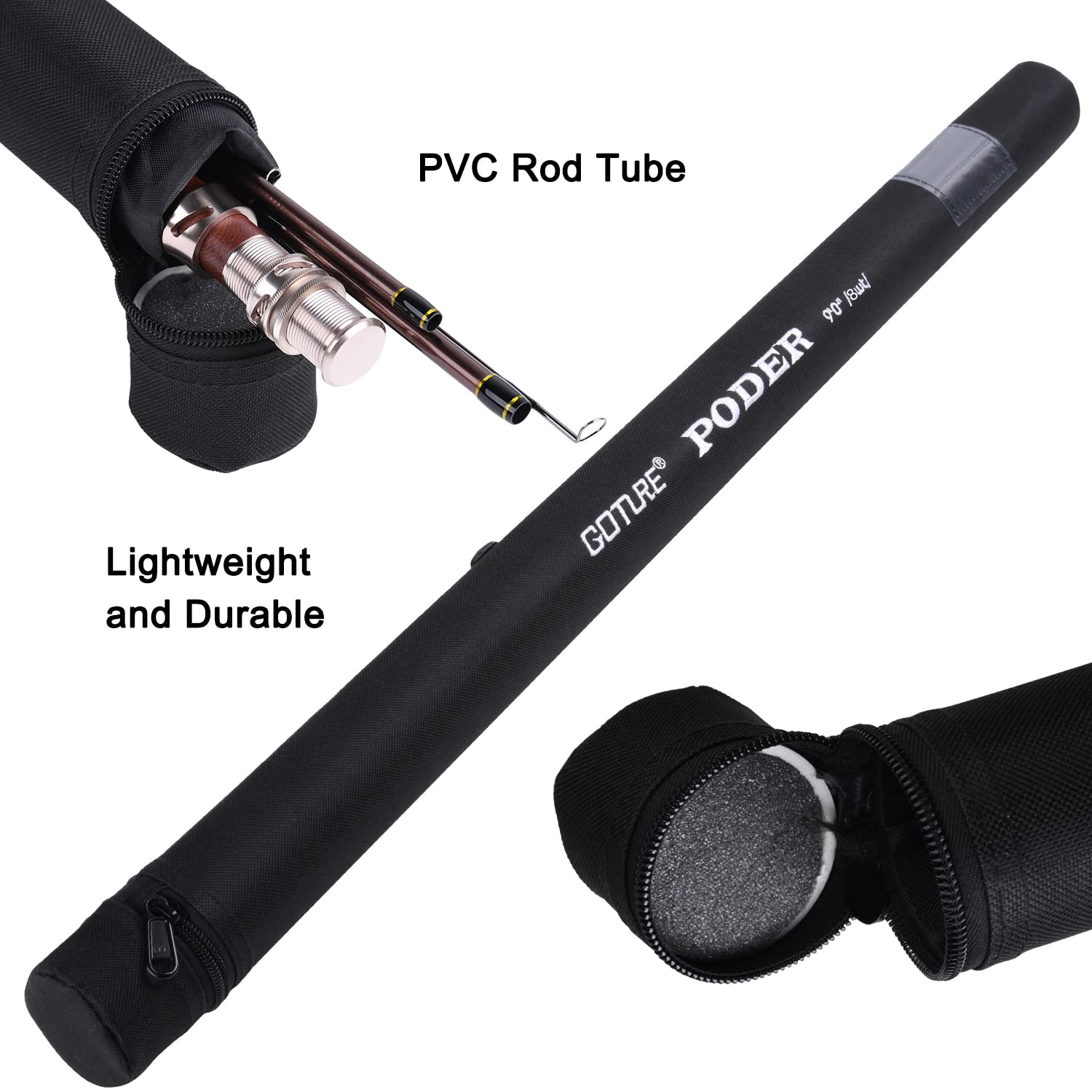 GOTURE Fly Rod 9フィート 4セクション Goture Fly Fishing Rod, 9ft 4-Piece Fly Rod with Carrying Case