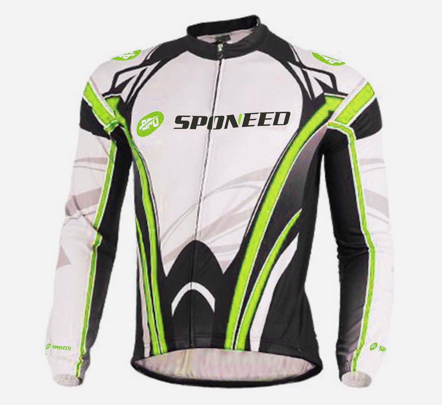 sponeed Men's Bicycle Shirts Long Sleeve Biker Jerseys Full Zipper Winter Cycling Gear Breathable - Image 3