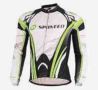 Vista 3 de sponeed Camisas de bicicleta para hombre, manga larga, con cremallera completa, equipo de ciclismo de invierno transpirable