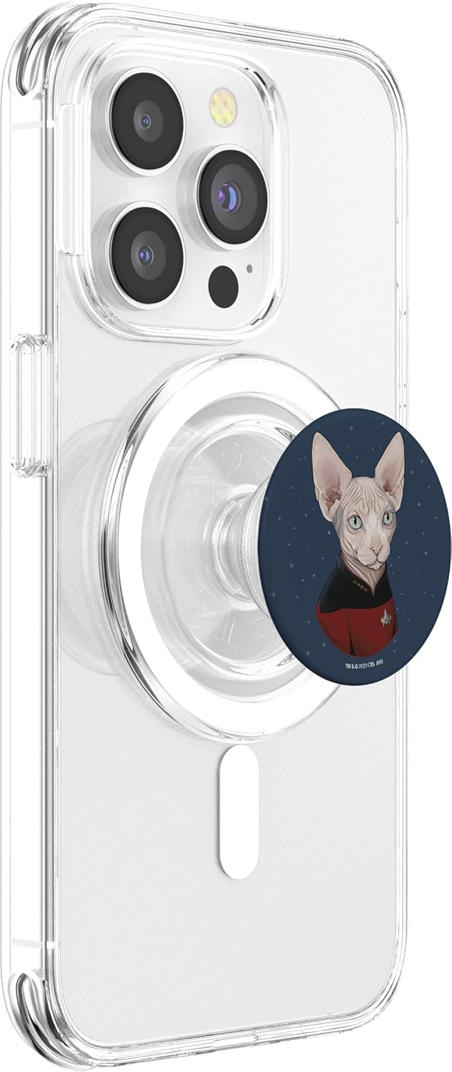 Star Trek: The Next Generation Picard Cat PopSockets MagSafe PopGrip for iPhone