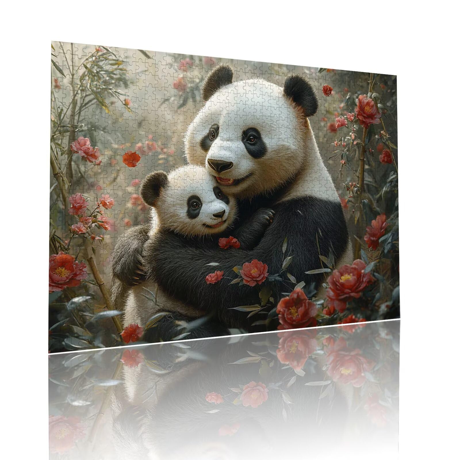 Panda Puzzle für Erwachsene Kinder Anspruchsvoll 5000 Teile Impossible Klassische Puzzles Schwer Tier ab 8 9 10 Jahre Mädchen Jungen Jigsaw Kunst Educa, für Dekoration und Geschenke 105x156cm t-971