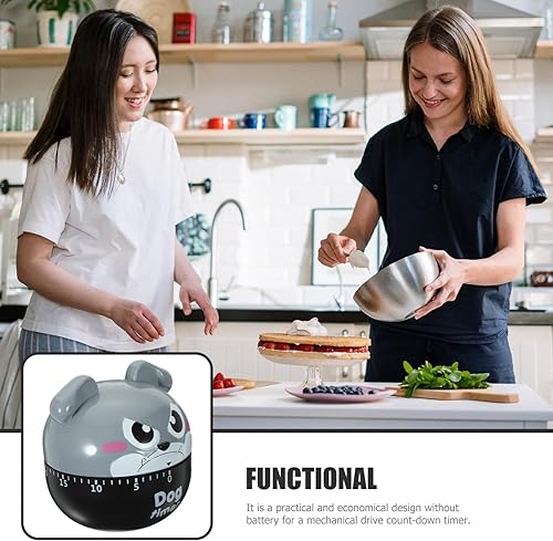 Miniatura 5 de HEMOTON Hirviendo Rotación Cuenta Regresiva Huevo Recordatorio Cocina Lindo Temporizador De Gestión De Tiempo De Dibujos Animados