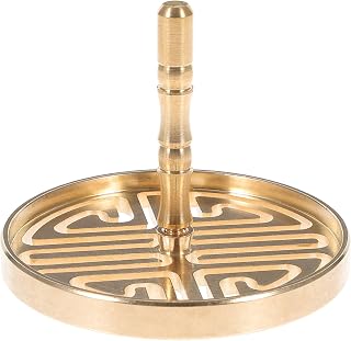 DOITOOL Incense Press Mold Chinese Incense Making Brass Incense Mold Tools Lotus Incense Cone Molds for DIY Fragrance Accessories Golden B