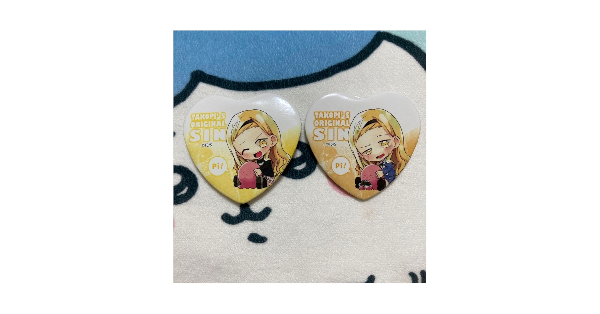 雲母坂まりな　タコピーの原罪　缶バッチ　ハート Amazon.co.jp: タコピーの原罪 ハート缶バッチセット 雲母坂