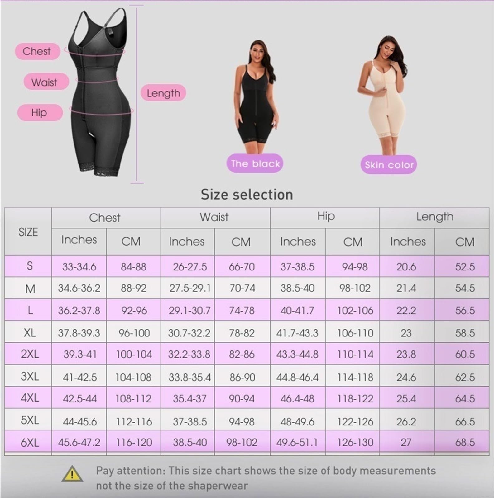 KIRYU BBL Stage 2 Fajas Colombianas bielizna modelująca dla kobiet kontrola brzucha body po operacji kompresyjne odzież modelująca ciało, Czarny, 4XL