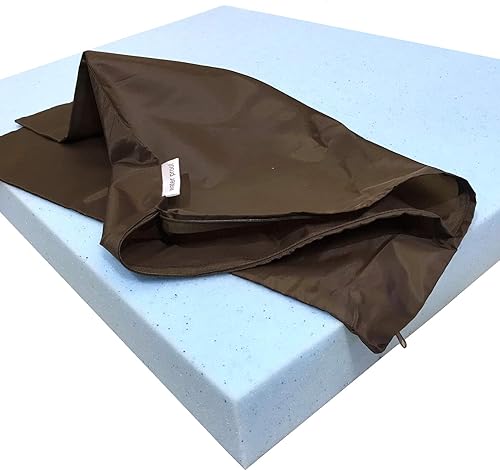 Miniatura 8 de Almohadilla Platforn de espuma viscoelástica con forro impermeable para cojín, cama de mascotas, muebles, etc. (24 x 22 x 4 pulgadas)
