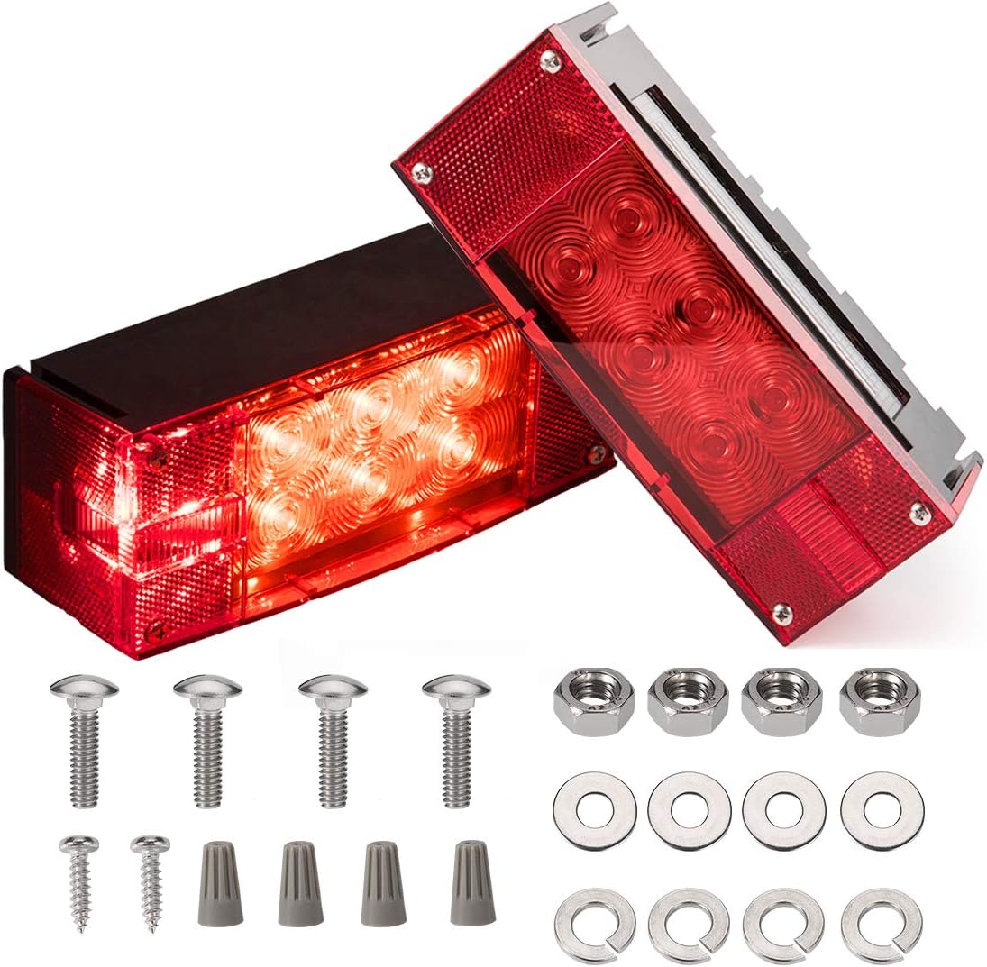 CZC AUTO 2-Piece Submersible LED Trailer Light Kit