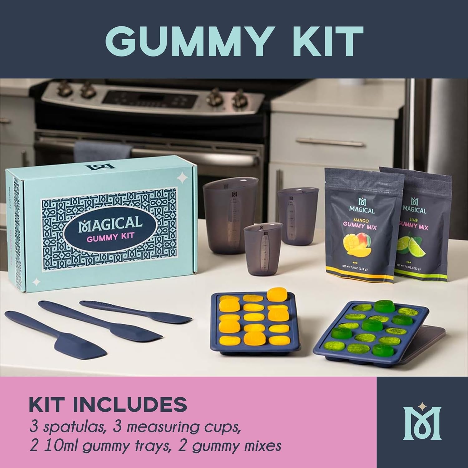 Magical Butter Gummy Mix & Mold Kit | No-Stick Candy Making Set