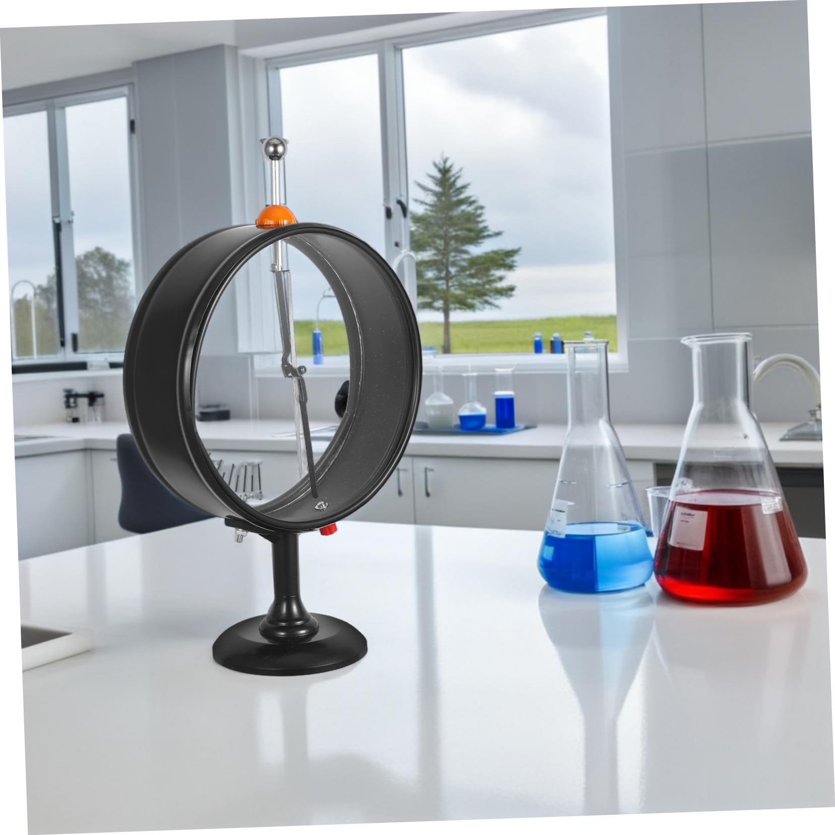 iplusmile Elettrometro Puntatore per Esperimenti di Carica Statica Strumento Didattico di Laboratorio per Apprendimento della Fisica Rilevatore di Elettricità Statica per Scuole Medie