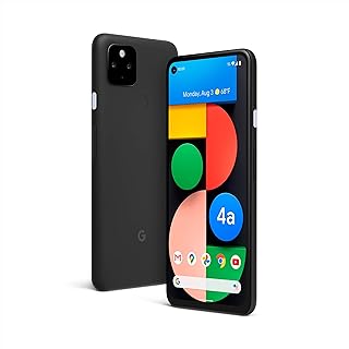 Google Pixel 4a with 5G - Android Phone - New Unlocked Smartphone with Night Sight and Ultrawide Lens - Just Black (Renewed)