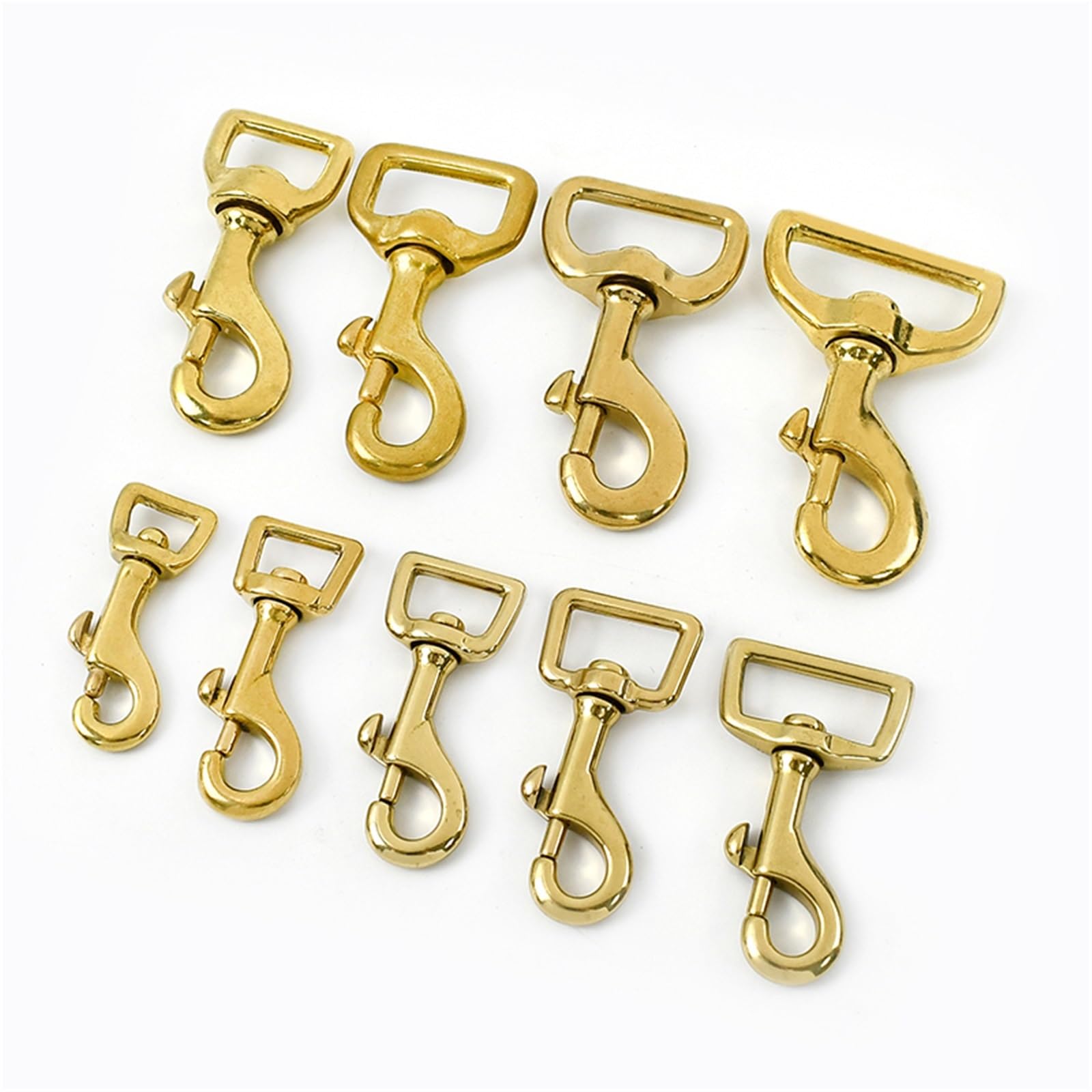 Ganchos De Metal Giratorio 1-5Pcs Solid Brass Buckles For Bag Strap Swivel Lobster Clasp Trigger Clasps Snap Hook Dog Leash Keychain(20x75mm,5Pcs)