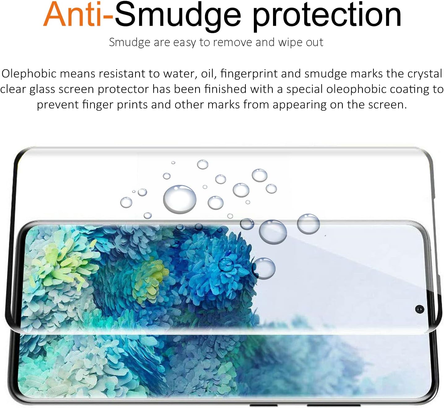 Samsung Galaxy S20 Tempered Glass Screen Protector with Camera Lens Protector [3D Curved Cover] [Fingerprint Compatible] Clear Full Screen Coverage Protector for Samsung S20 6.2 inch [2+2 Pack]