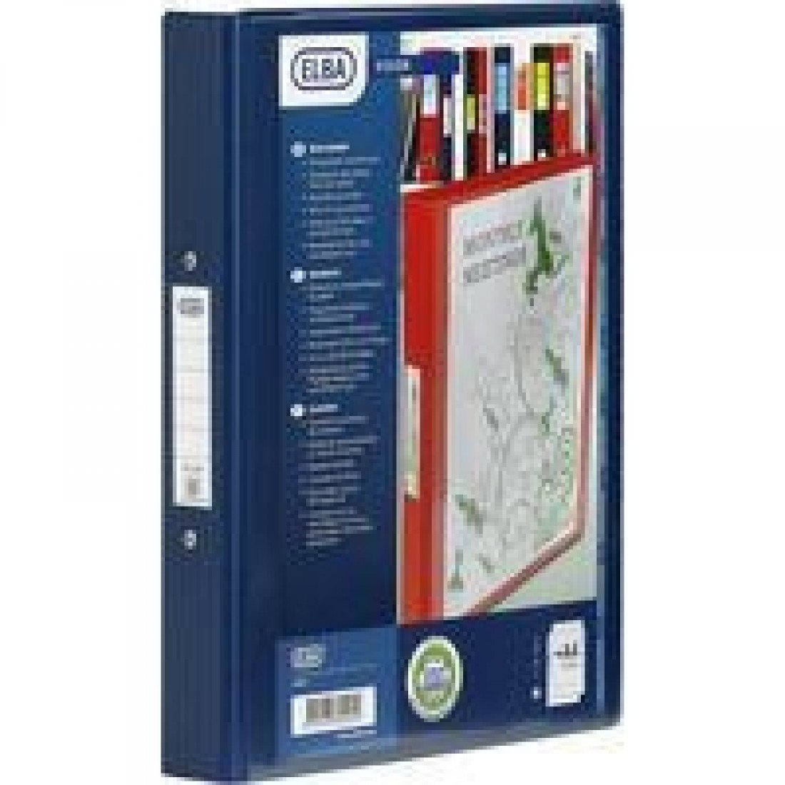 Elba Vision Ring Binder A4 30mm Spine 25mm Capacity 2 O-Ring Blue