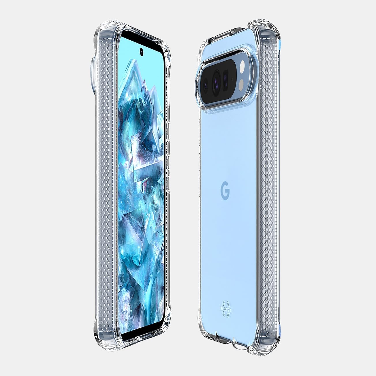ITSKINS Spectrum R // Clear for Google Pixel 9 Pro XL - Protective Phone Case, Anti-Yellowing, Shockproof Cover, Scratch-Resistant, Enhanced Grip with Ultra Sensitive Buttons - Transparent