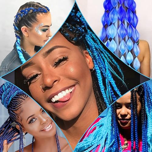 Vista 142 de Brown Braiding Hair 26 Inch Pre stretched Braiding Hair Extensions Yaki Braids Hair Hot Water Setting Synthetic Hair Colored Braiding Hair Pre 30#