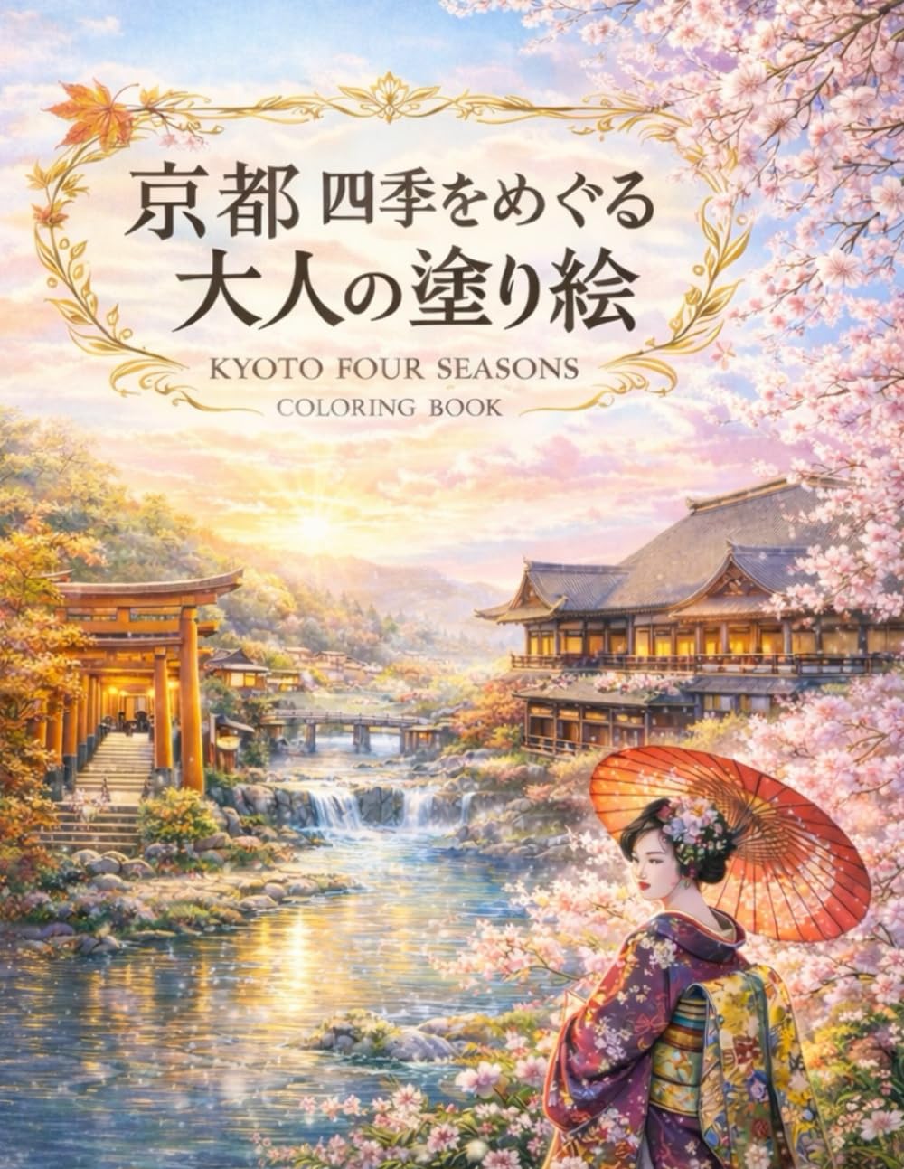 京都 四季をめぐる 大人の塗り絵