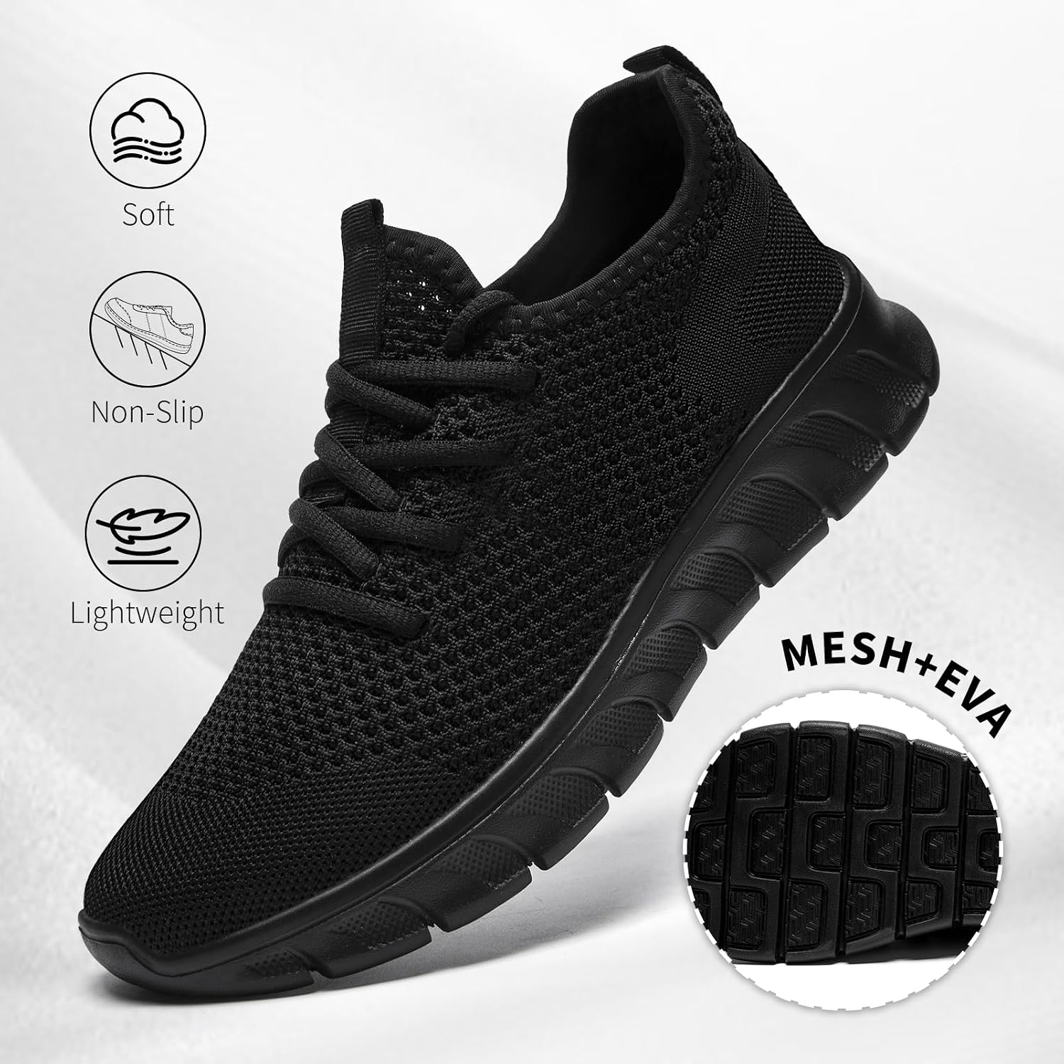 Womens Walking Shoes Running Tennis Sneakers Non Slip Gym Slip on Work Shoe