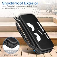 Vista 13 de Fintie Carrying Case for Nintendo Switch OLED Model 7.0"/Switch 6.2", Portable Traveler Protective Cover Storage Bag with 10 Game Card Slots & Inner