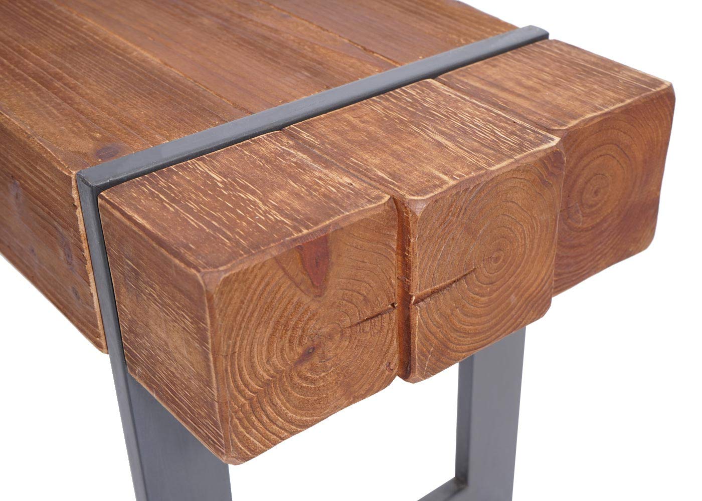 Mendler Sitzbank HWC-A15, Esszimmerbank Bank, Tanne Holz rustikal massiv MVG-Zertifiziert - braun 160cm