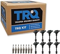 Vista 119 de Kit de Bobina de Encendido y Bujía de TRQ 8 Piezas Bujías de Iridio Compatibles con Toyota Tacoma 2005-2014 4Runner 2010 Tacoma 2015-2021