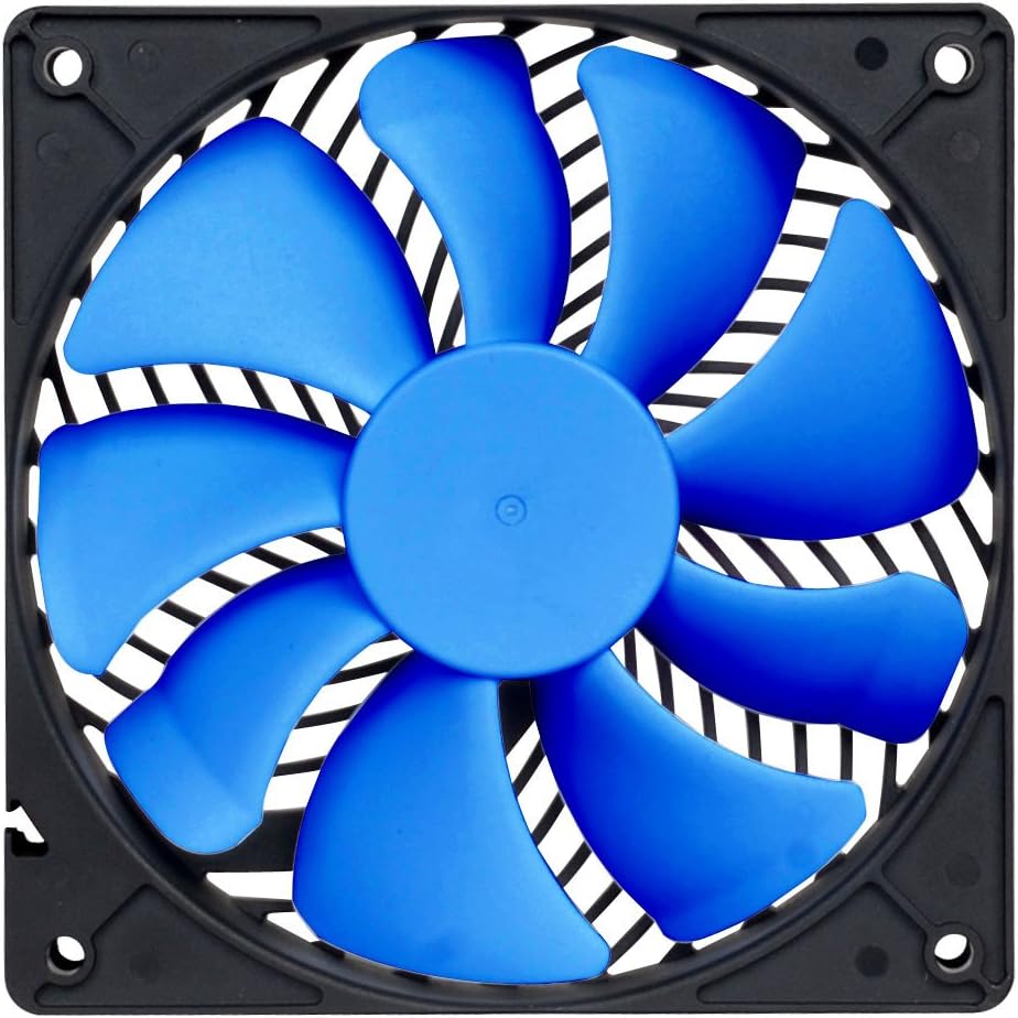 SilverStone SST-AP123 - Air Penetrator Computer Case Cooling Fan 120mm, High Airflow, black-blue