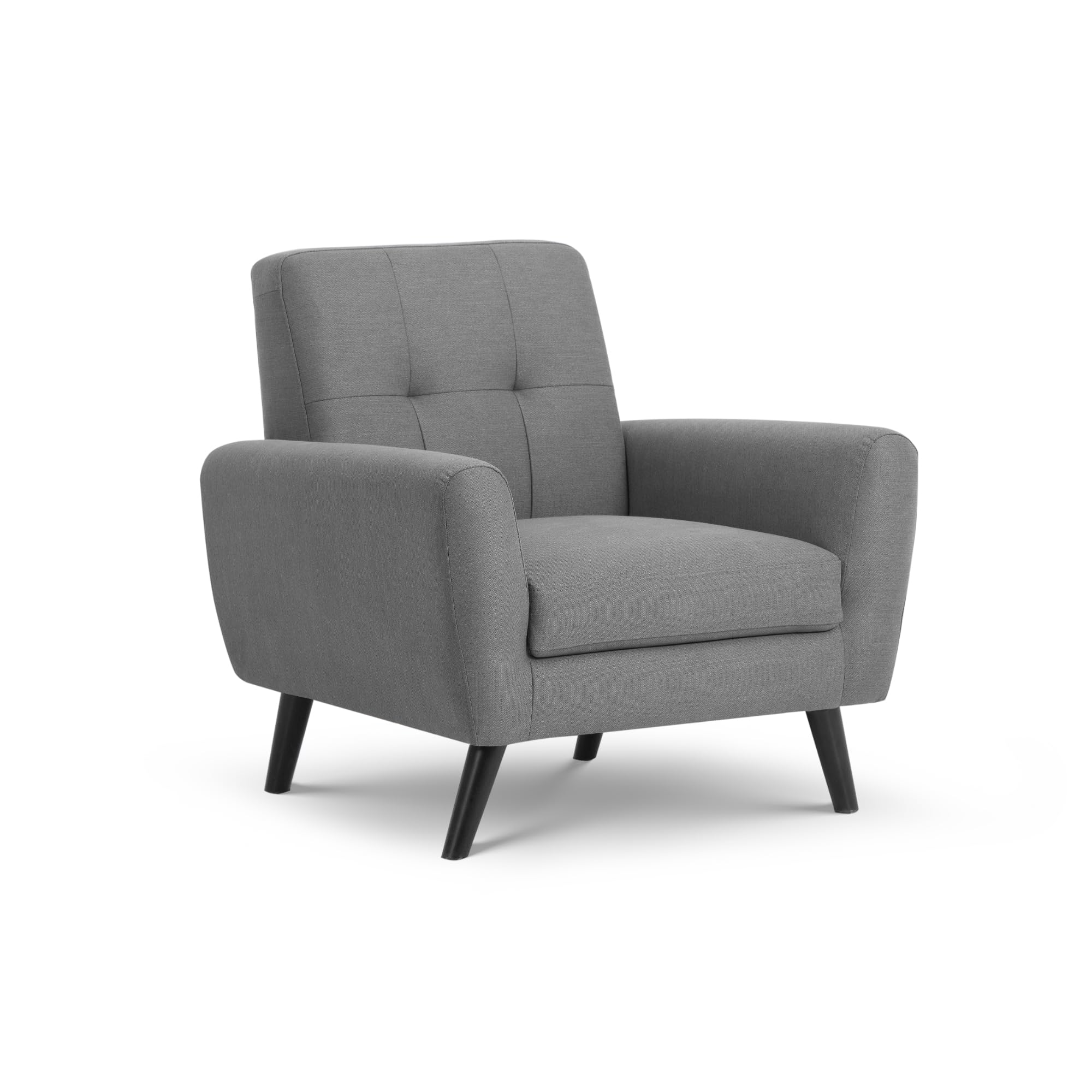 Julian Bowen Grey Fabric Monza Arm Chair