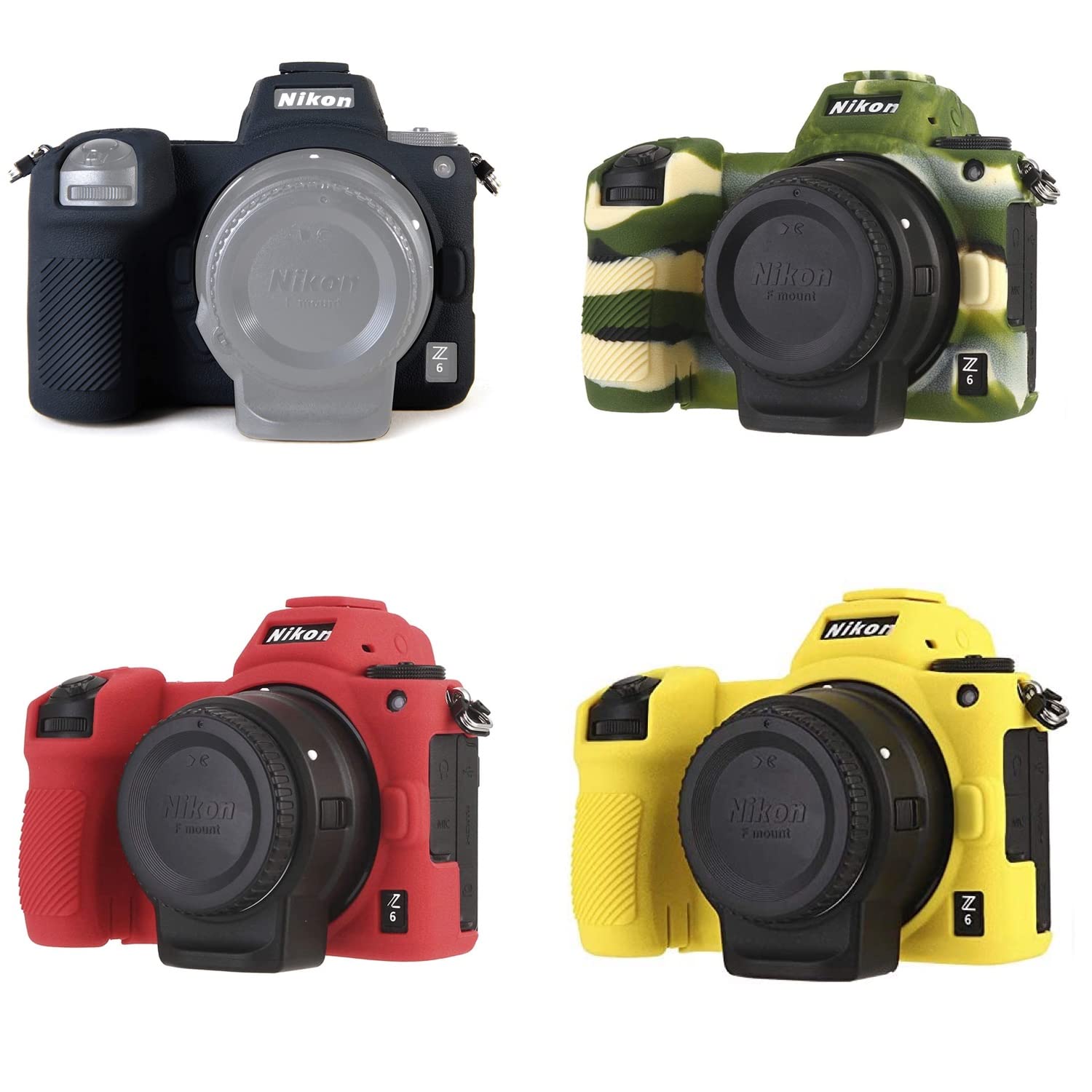 Custodia in silicone morbido per fotocamera antiurto nero armatura pelle corpo protezione per fotocamera Nikon Z6 Z7 mirrorless