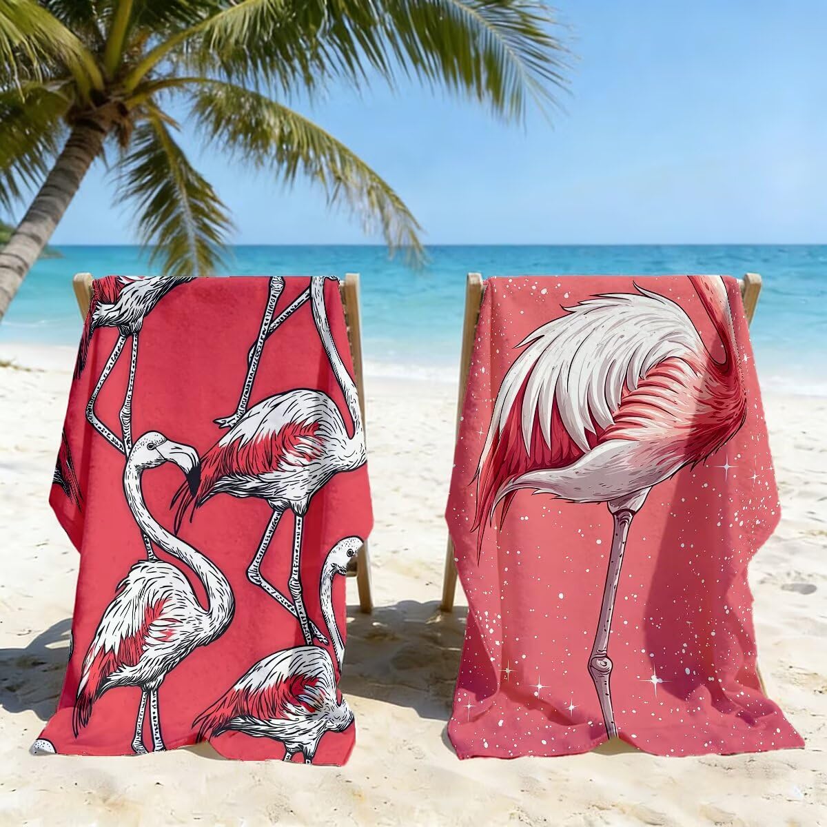 Ręcznik plażowy 100 x 200 cm, ręcznik gimnastyczny z mikrofibry szybkoschnący, zestaw 2 anty-piaskowych ręczników plażowych, lekki kompaktowy duży ręcznik z mikrofibry do podróży, prezent dla mężczyzn