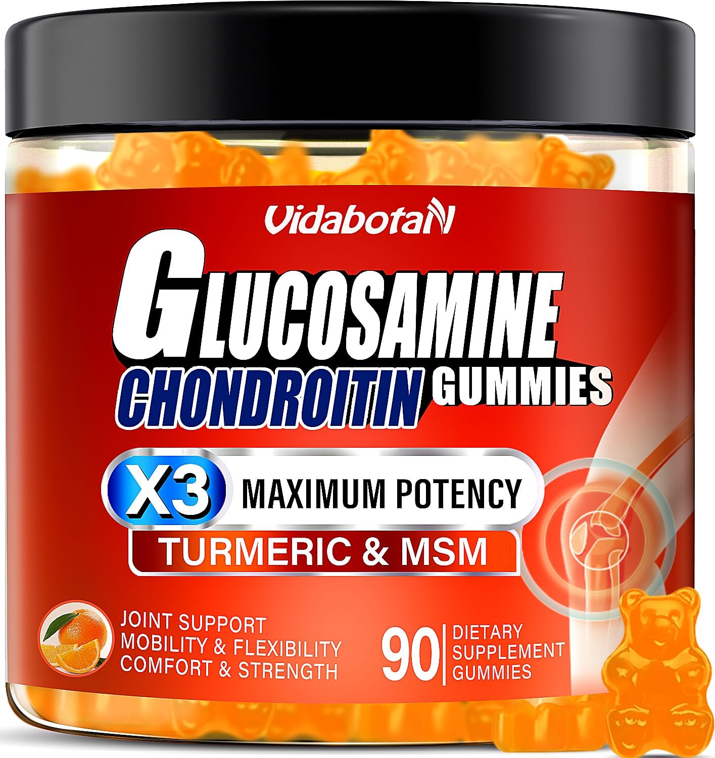 2 bottles x ber Naturals Glucosamine Chondroitin with