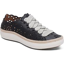 Aetrex Women Charlotte Orthopedic Lace-Up Sneakers - Arch Support Shoes Lightweight Leather Casual Sneakers for Women with Removable Insole, UltraSky Cushioning for All-Day Comfort