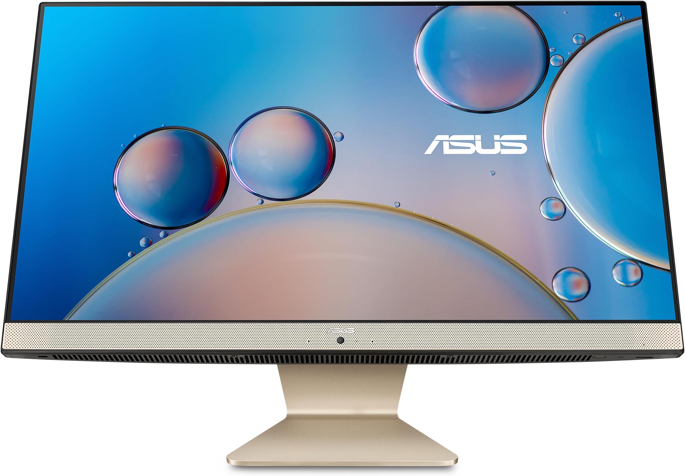 ASUS AiO M3400 All-in-One Desktop PC, 23.8-inch Full HD Anti-Glare Display, AMD Ryzen 5 5625U Processor, 8GB DDR4 RAM, 512GB NVMe PCIe, Windows 11 Home, Kensington Lock, M3400WYA-DH503