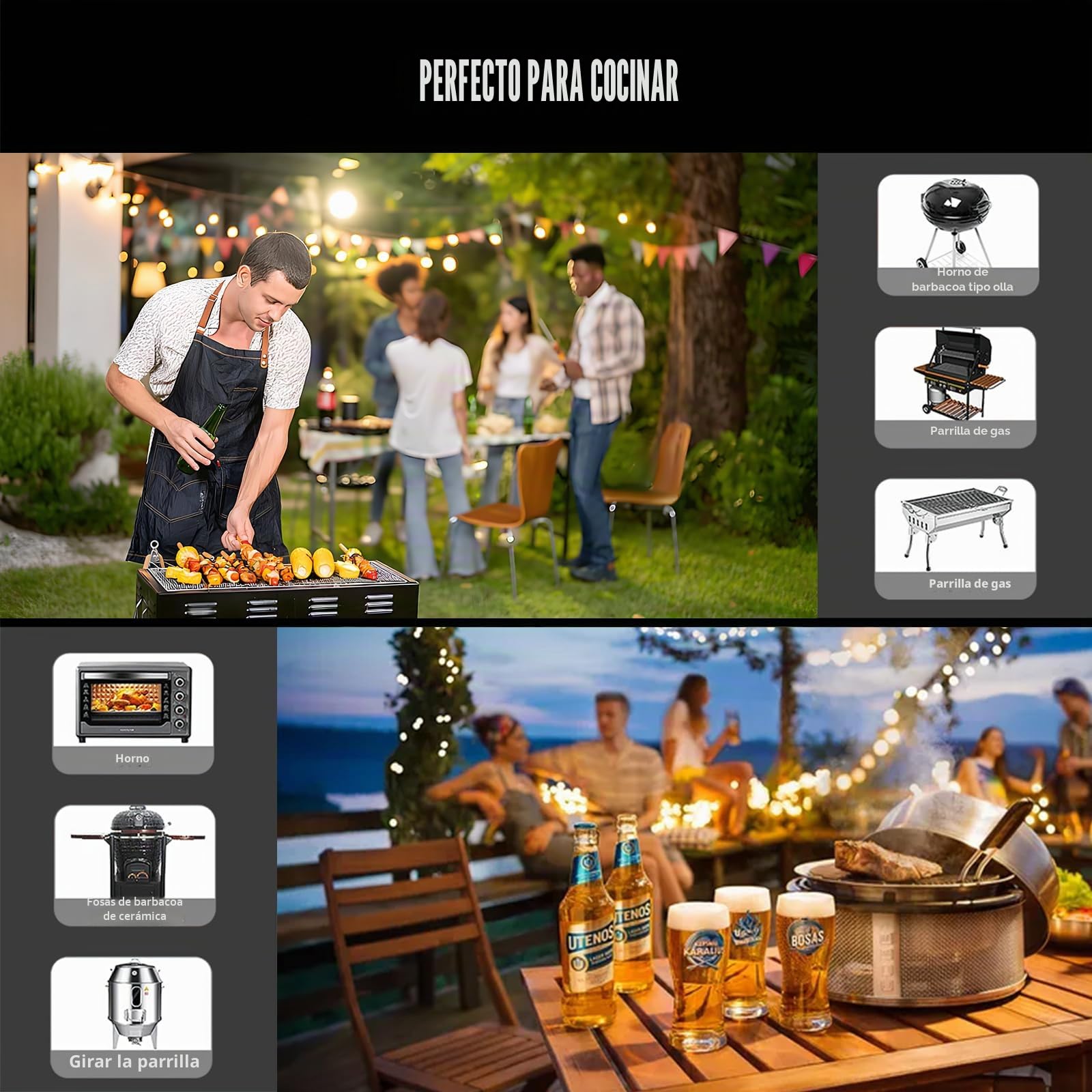 ANTELA Termómetro de Cocina Inteligente con Pantalla LCD AnfitriónLecturas Rápidas y PrecisasTermómetro de Carne Inalámbrico con Conexión APP