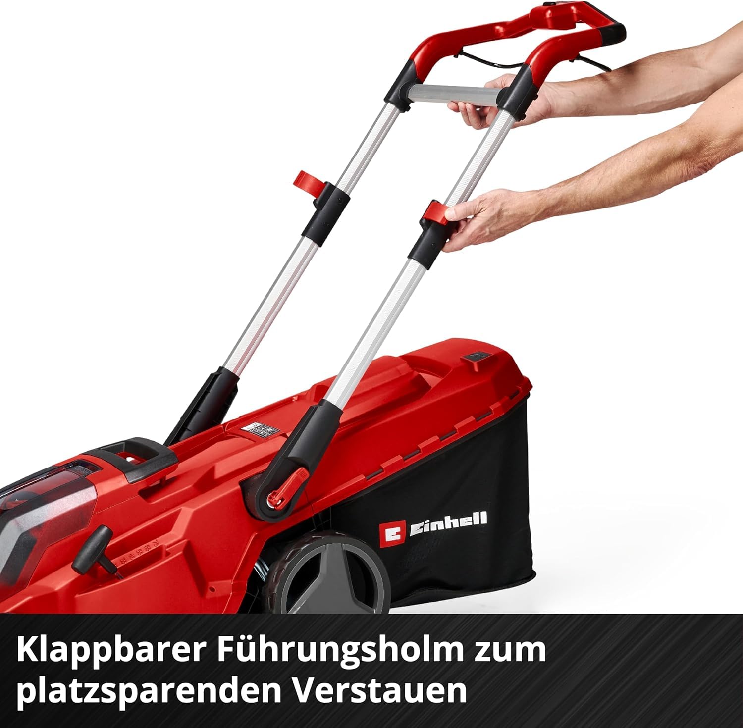 Einhell Akku-Rasenmäher RASARRO 36/42 Kit Power X-Change (36V, 42 cm Schnittbreite, bis 725 m², Brushless, 50L Fangkorb, Mulchfunktion, inkl. 2X 5,2Ah + 1x Twincharger)