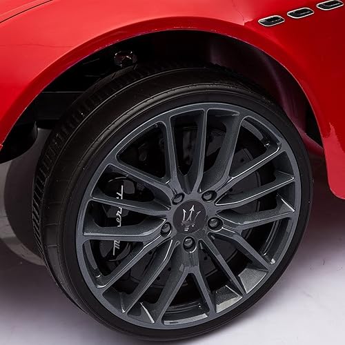 Miniatura 5 de SPEES Auto eléctrico de 12 V para niños vehículo eléctrico con control remoto MP3 USB música bocina luces LED puertas abiertas rojo