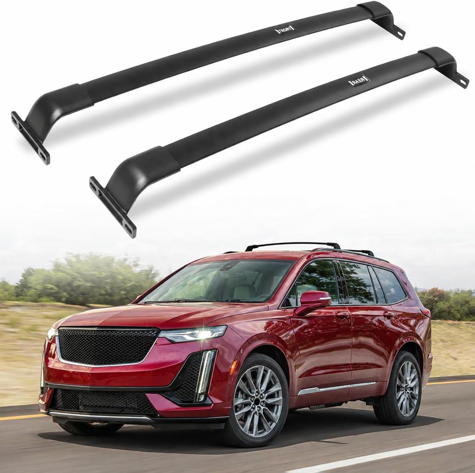 220 LBS Aluminum Roof Rack Cross Bars Fit for 2020-2025 Cadillac XT6