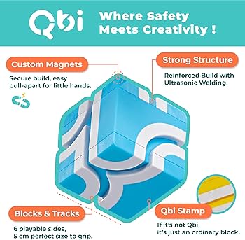 Qbi Magnetic Cubes マグネティック キューブ キッズプラス Amazon.com: QBI Magnetic Blocks STEM Toys for Toddlers Aged