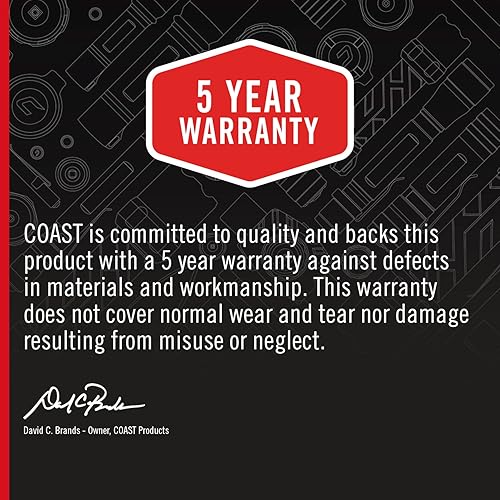 Miniatura 12 de Coast SV300 - Chaleco de seguridad recargable con luz de alta visibilidad, modo doble, cremallera frontal, 2 bolsillos, 2 pestañas para micrófono,