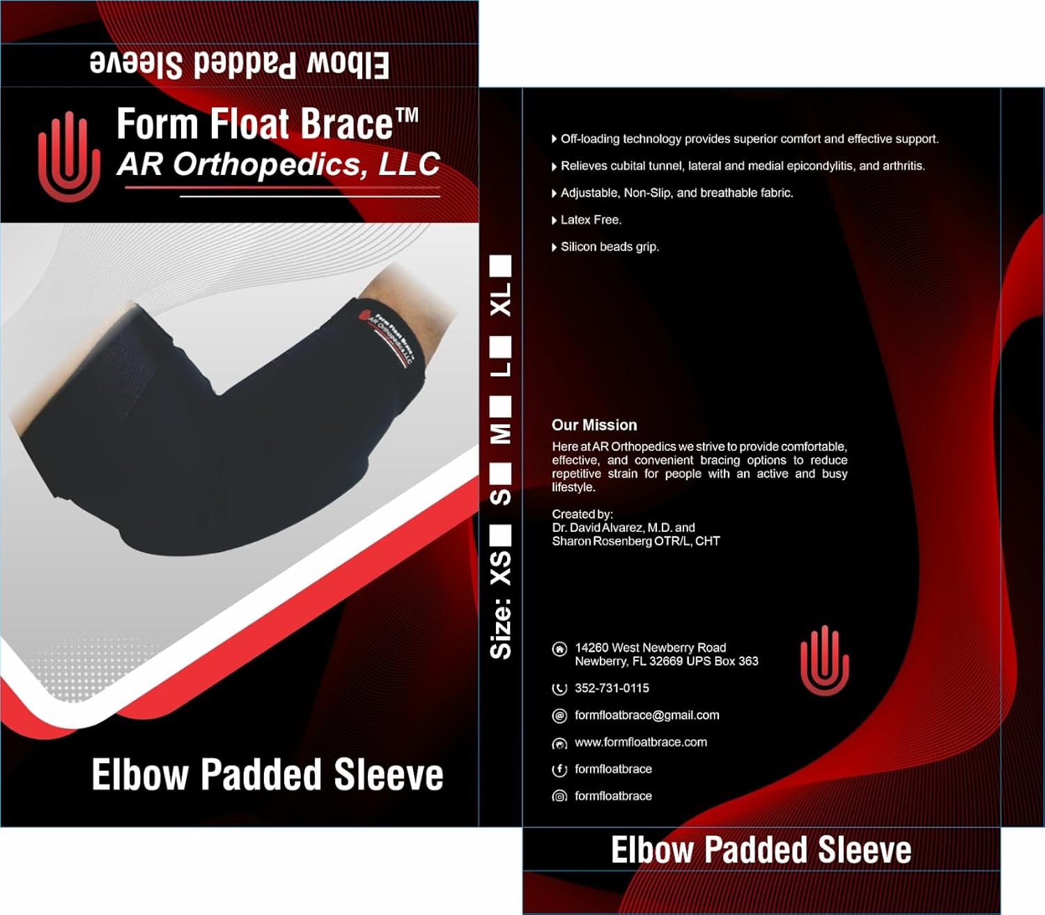 CubiFloat™ Elbow Sleeve – Adjustable Elbow Support for the Cubital Tunnel, Ulnar Nerve Pressure Relief & Sleep Positioning