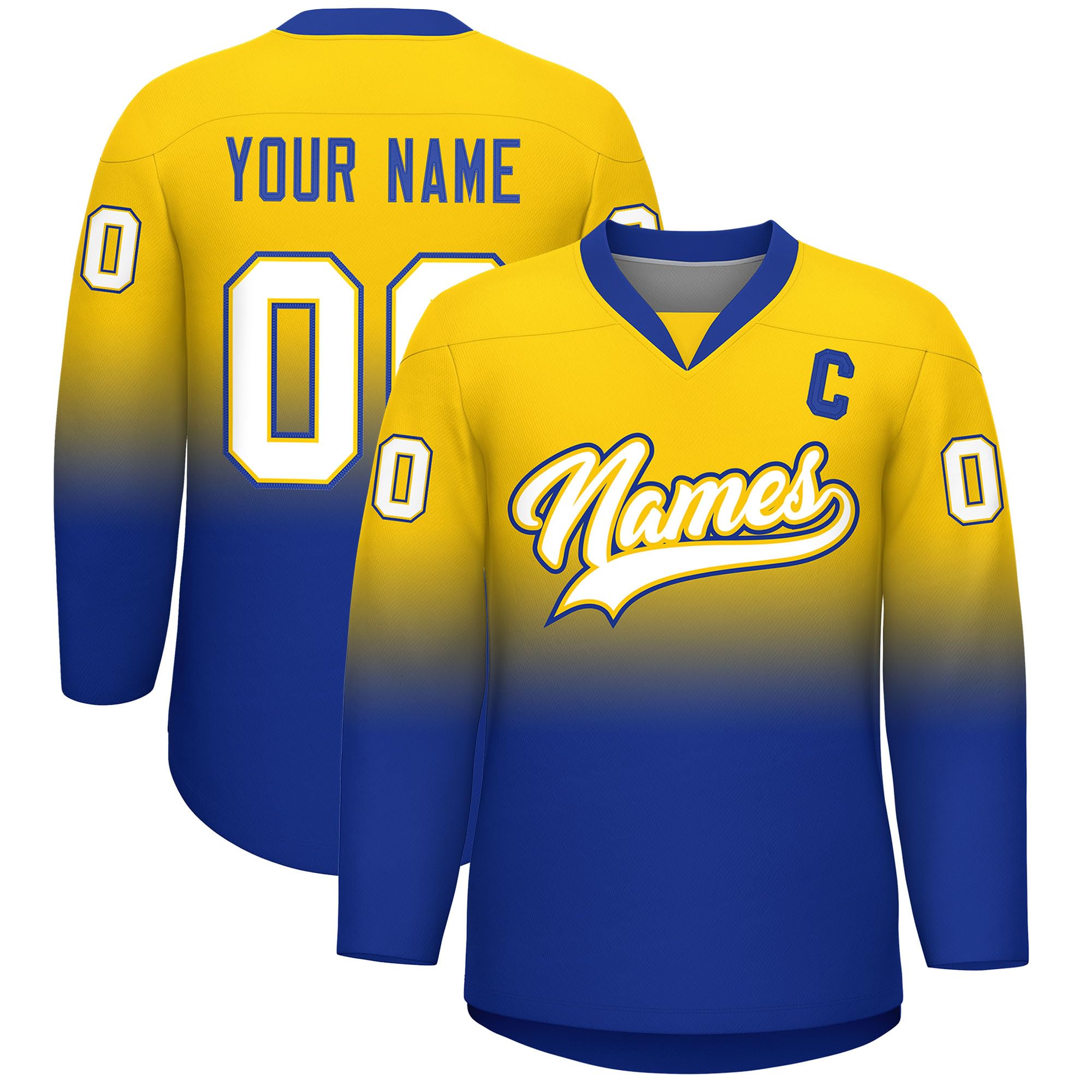 KXK Personalized V-Neck Hockey Jerseys for Men Youth,Custom Hockey Uniform Stitched or Printed Name Number Logo
