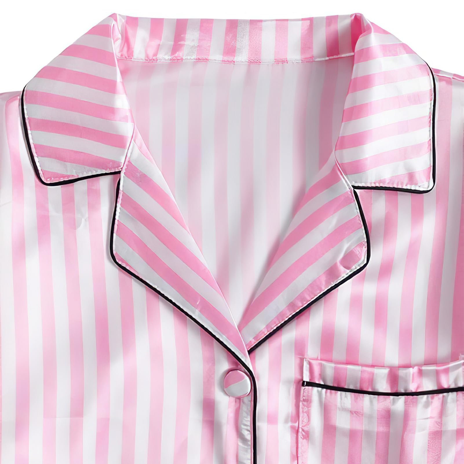 Chicas Niñas 7PCS Saten Conjunto de Pijama Tops & Pantalones Cortos Ropa de Dormir