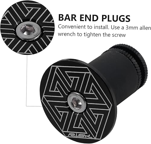 Miniatura 3 de BESPORTBLE 2 unids manillar de bicicleta tapa universal enchufe universal motocicleta bicicleta bar extremo enchufes bicicleta mango puños