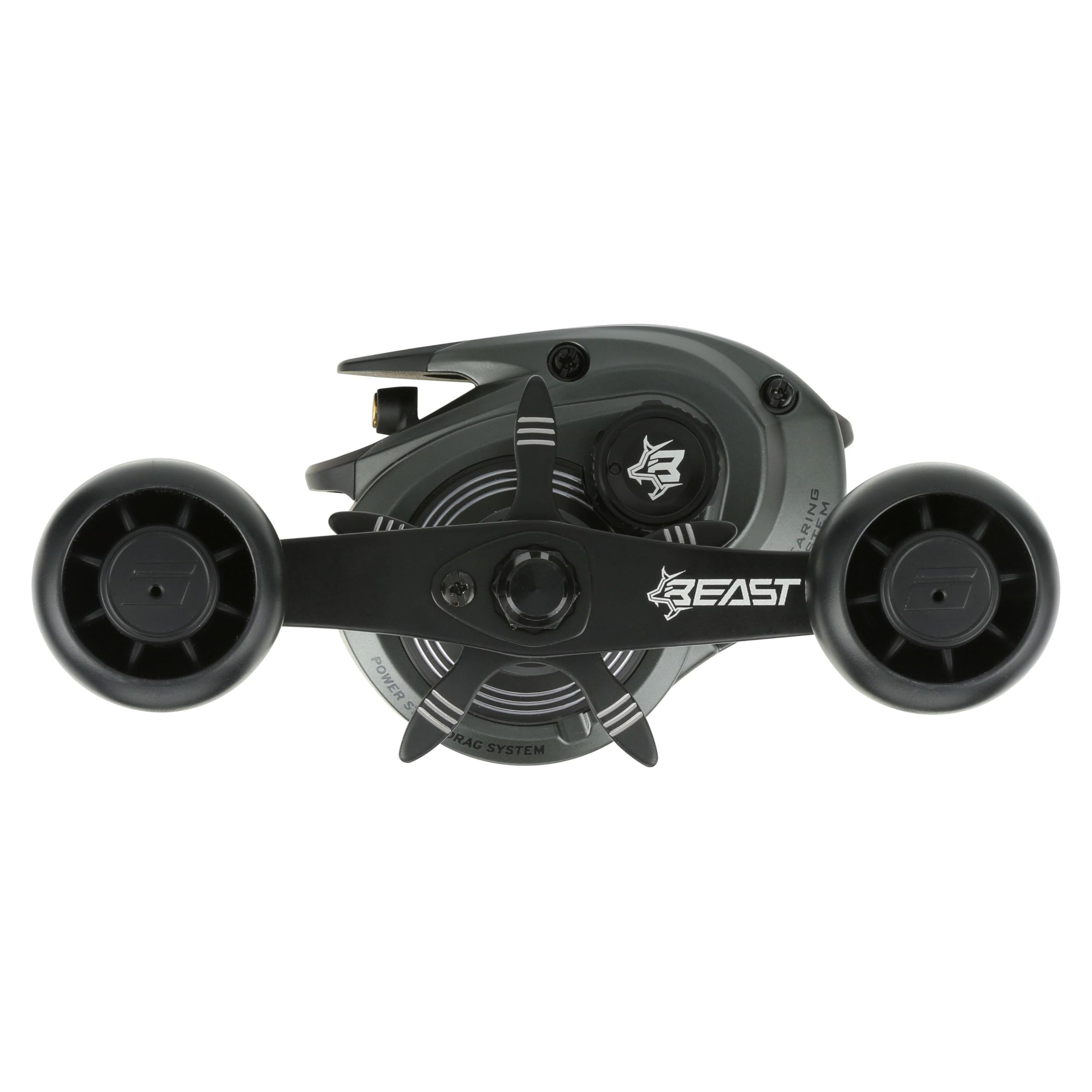 Abu Garcia Beast Low Profile Moulinet à Lancer | Moulinet de pêche au Lancer pour prédateurs en Eau Douce et en mer | Rapport de Vitesse 7,3:1 | Frein Power Stack Carbon | Options Multiples