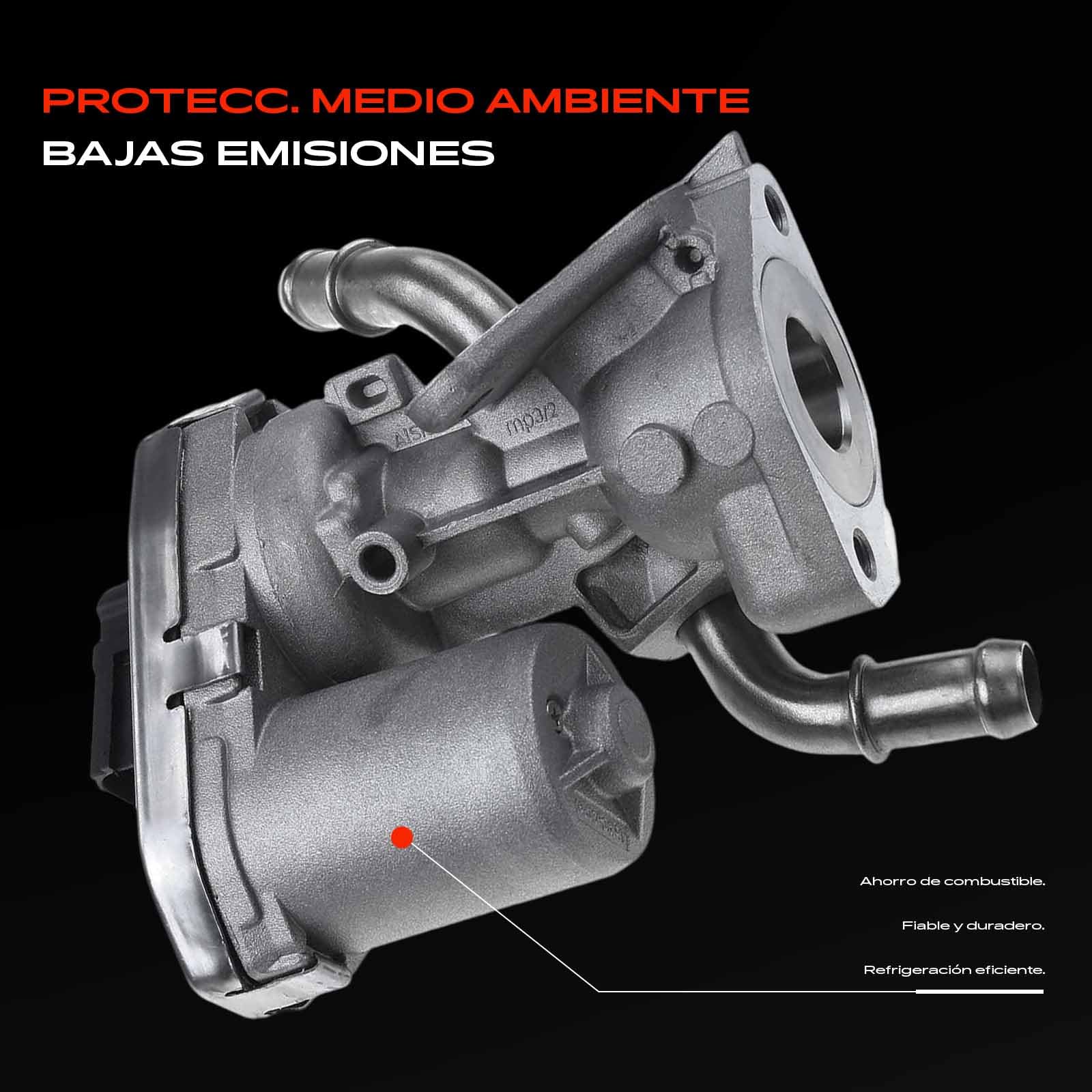 Frankberg Válvula EGR de 5 Polos 8C1Q9D475AA | Compatible con: Plataforma/chasis Transit FF FM FN, Tránsito Tourneo, Caja de tránsito FA