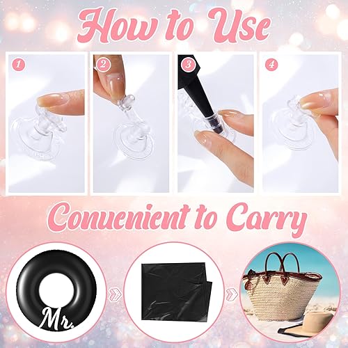 Miniatura 5 de 2 unidades de flotadores inflables de 48 pulgadas para piscina, tubos de piscina, decoraciones de despedida de soltera, flotadores de piscina,