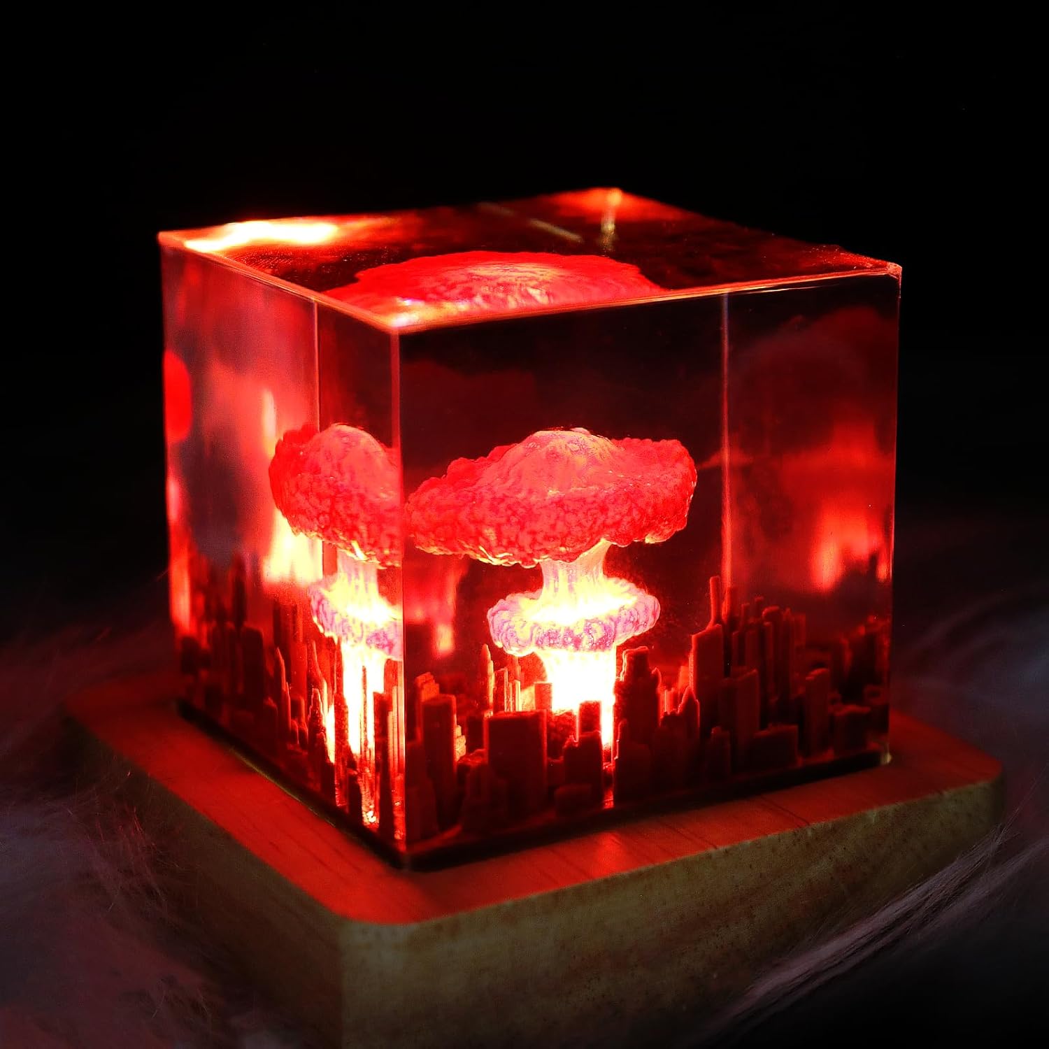 Cloud lamp Ornament,Epoxy Resin Cloud Night Lamp - Mini Decorative Ornament for Bedroom & Living Room, Suitable for The Holidays