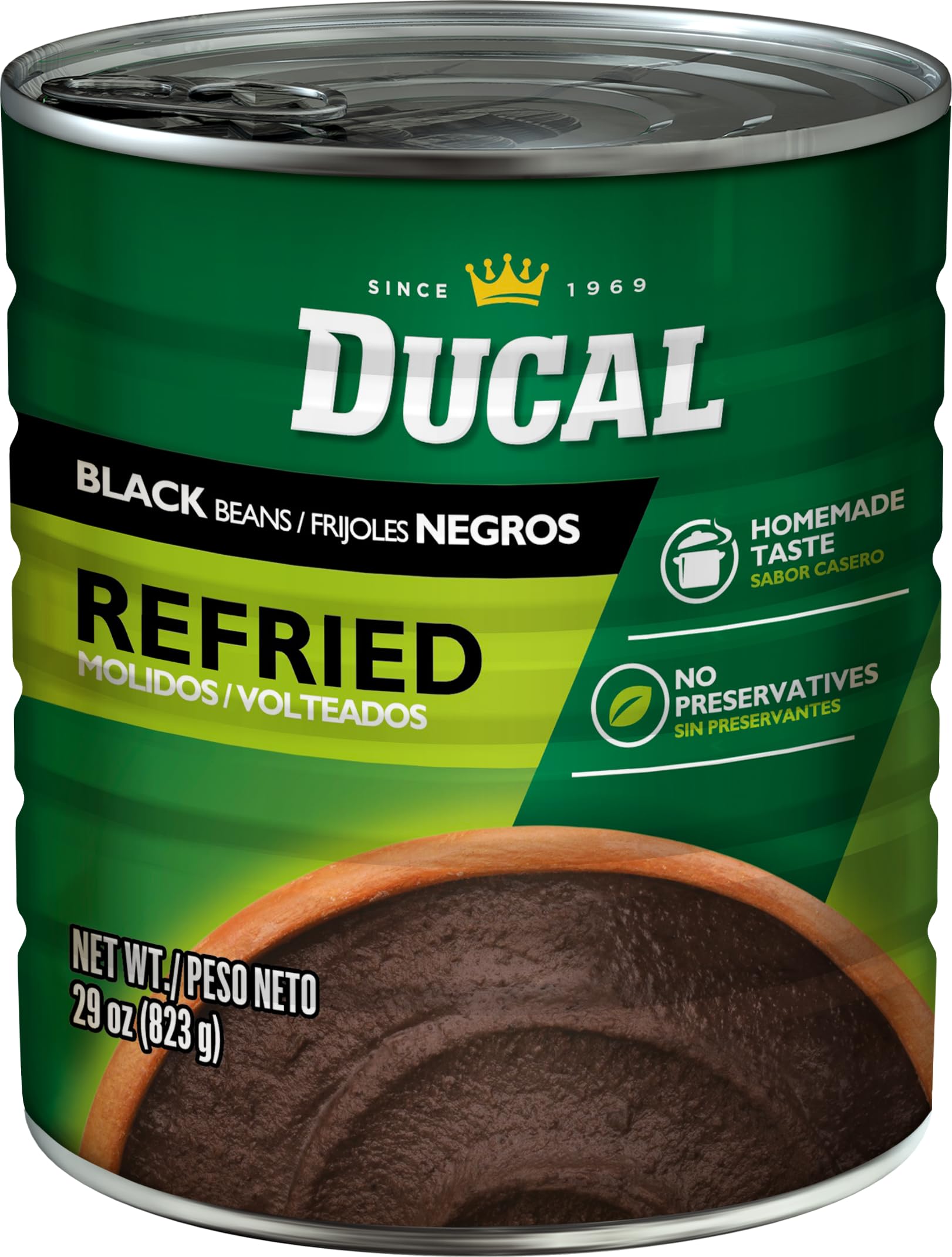 Amazon.com : Goya Ducal Refried Black Beans, 29 Oz, Pack of 12