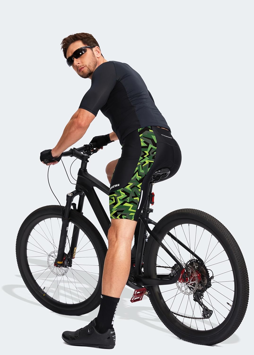 Bikewa Men's Bike Shorts 3D Padded Cycling Road Biking Mountain Riding Biker Bicycle UPF 50+ Cycle Shorts Zipper Pockets - Image 6