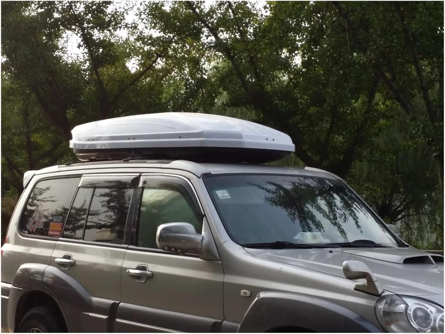 ABS/PC Universal Car Roof Box Sale Storage Car Roof Box Camping 450L OEM Roof Top Box(Dark Gray)