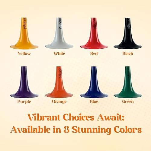 Miniatura 3 de pInstrument Trombón de plástico pBone  Boquillas y bolsa de transporte  Ligero versátil cómodo agarre ergonómico  Bb auténtico sonido para