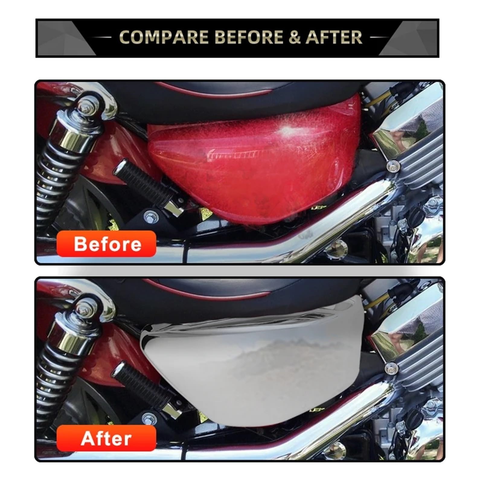 Battery Top Cover Chromowana osłona ochronna motocykla, boczna akumulatora, pasuje do Honda Magna VF750 VF750C 1994-2004
